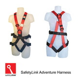 Full Body Harness for Rock Climbing, Abseiling, Dual Flying Fox.