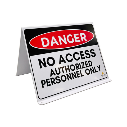 Warning Sign - Danger No Access Authorized Personnel Only - A Type