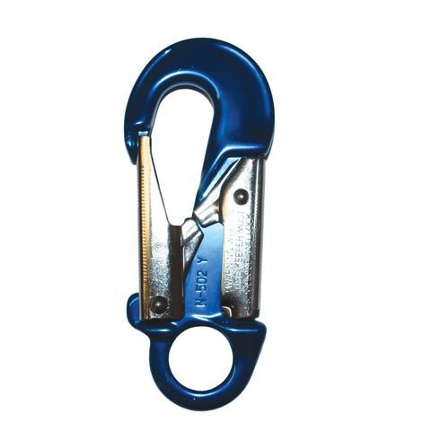 Dual Action Lock Snap Hook Blue